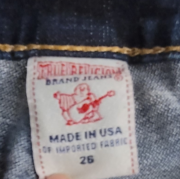True Religion Dark Wash Straight Jeans - Picture 4 of 4
